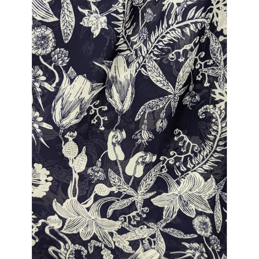 Boho Floral Bell Sleeve Sheer Lightweight Blouse La Bellum Hillary Scott size 1X